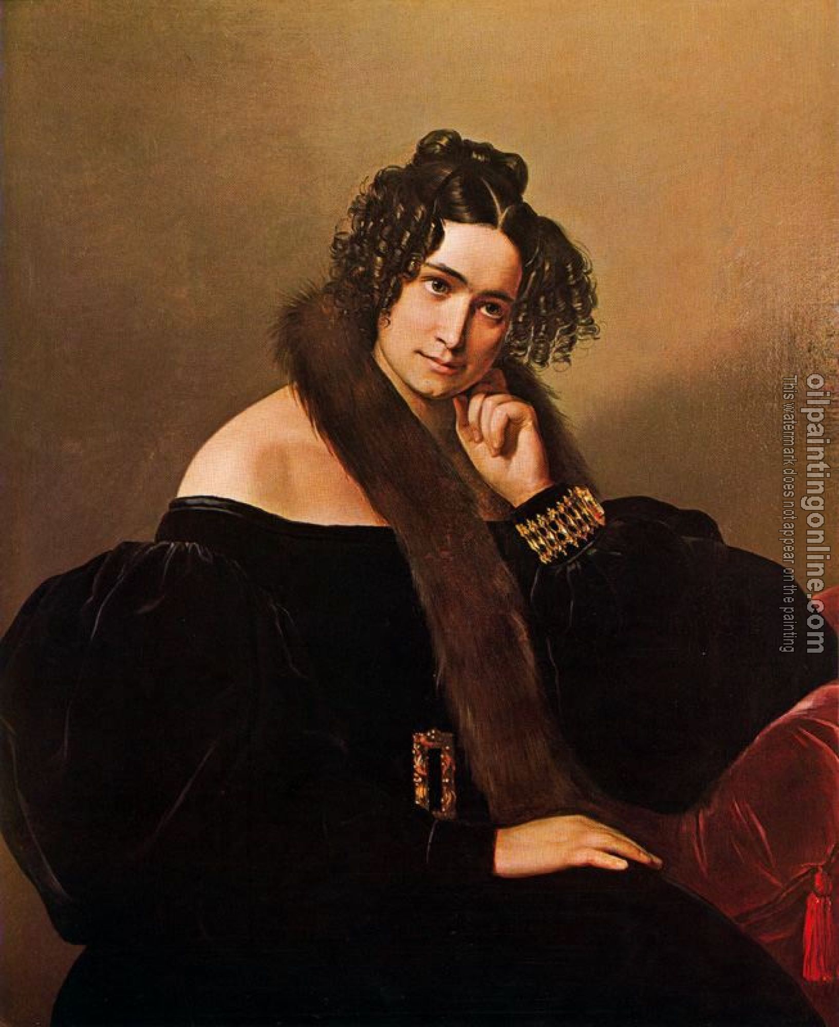 Francesco Hayez - Portrait of Felicina Caglio Perego di Cremnago